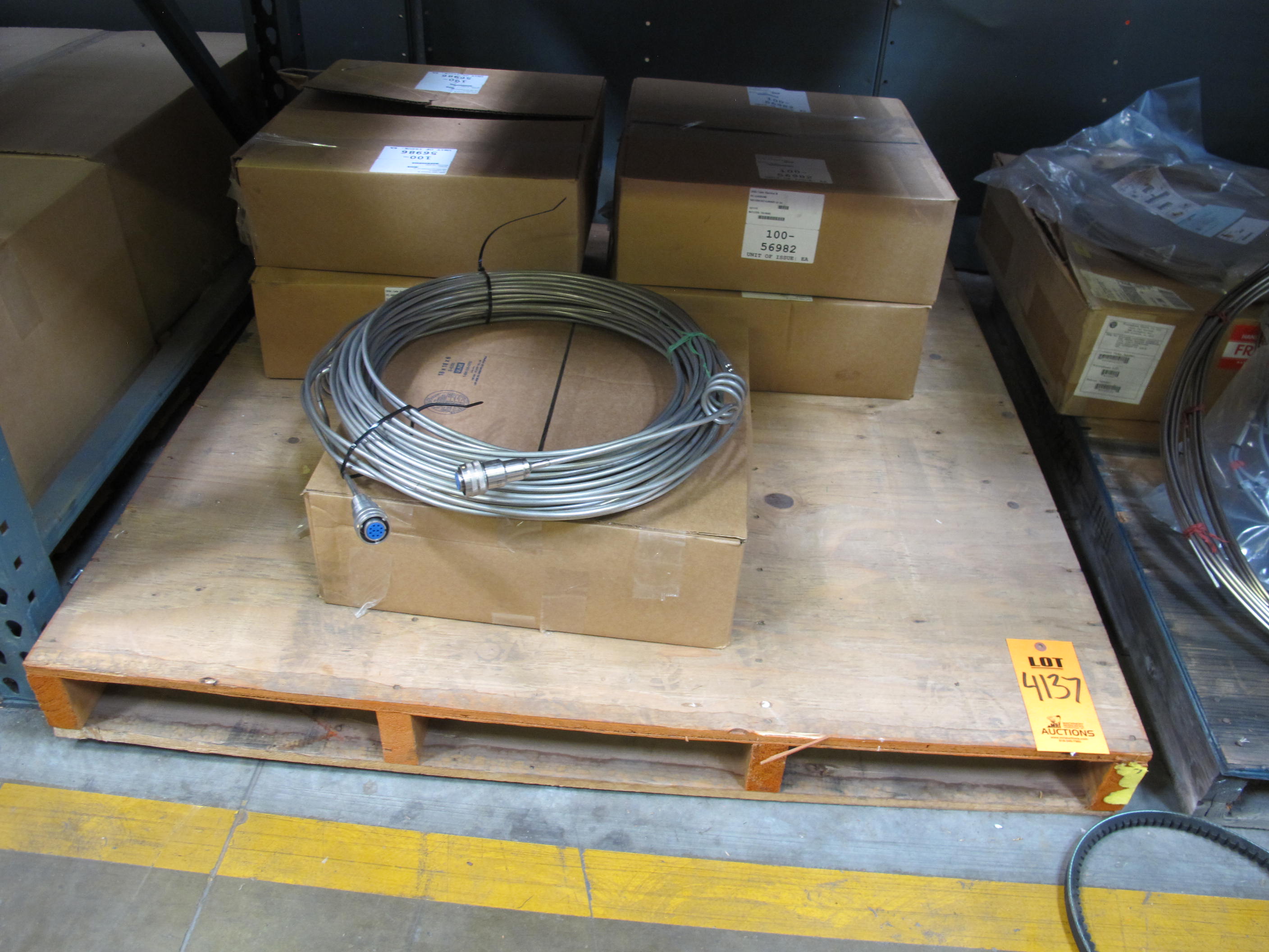 LOT TO INCLUDE BUT NOT LIMITED TO: (8) CUTTERS, 36" LG X NO. 1 SIZE, BOLT KIND. CENTER CUT, ROUND EDGE JAWS 9 LB, (9) MISC WIRE CUTTERS AND CRIMPERS, (4) CABLES, ELECTRICAL TYPE, MI (MINERAL INSULATED) MATERIAL, 9 CONDUCTOR. 300 SERIES SS SHEATH, (1) CABLE, ELECTRICAL TYPE, MI (MINERAL INSULATED) MATERIAL, 9 CONDUCTOR. 300 SERIES SS SHEATH, (7) CABLES, ELECTRICAL TYPE, MI (MINERAL INSULATED) MATERIAL, FLEXIBLE, FOR ICI, (1) CABLE, ELECTRICAL TYPE, MI (MINERAL INSULATED) MATERIAL. 300 SERIES SS SHEATH 1/4" OD X 35 FT WITH CONNECTORS ASSEMBLY. LOADING & HANDLING FEE $15-4137